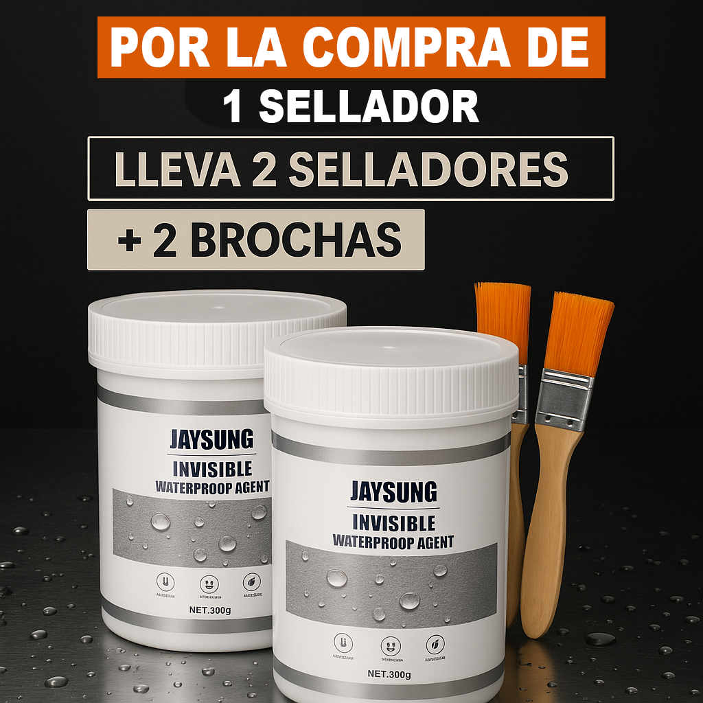 Sellador impermeabilizante invisible 2X1 Solo ( HOY! )