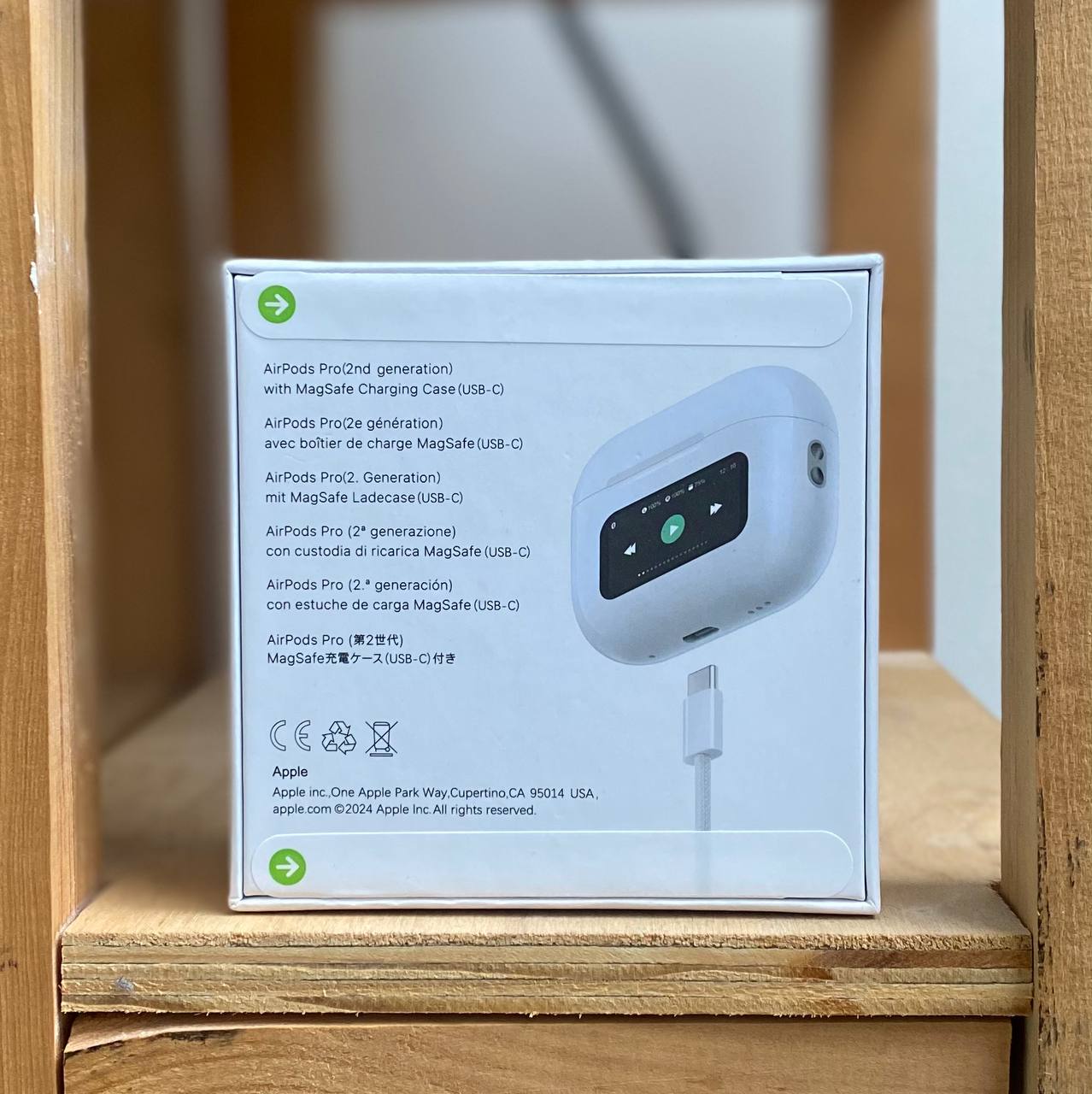 AIRPODS PRO SEGUNDA GENERACIÓN CON PANTALLA TACTIL ANC/ENC - ENVIO GRATIS