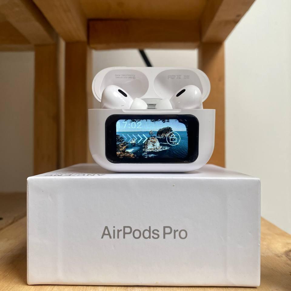 AIRPODS PRO SEGUNDA GENERACIÓN CON PANTALLA TACTIL ANC/ENC - ENVIO GRATIS
