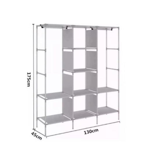 Closet Organizador 8 Estantes Armario TRIPLE