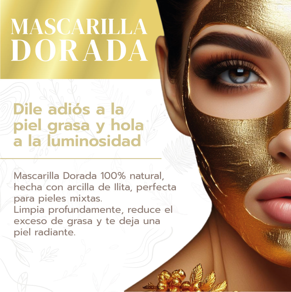 GoldenGlow™ | 2X1 Mascarilla Facial de colágeno con Oro ✨