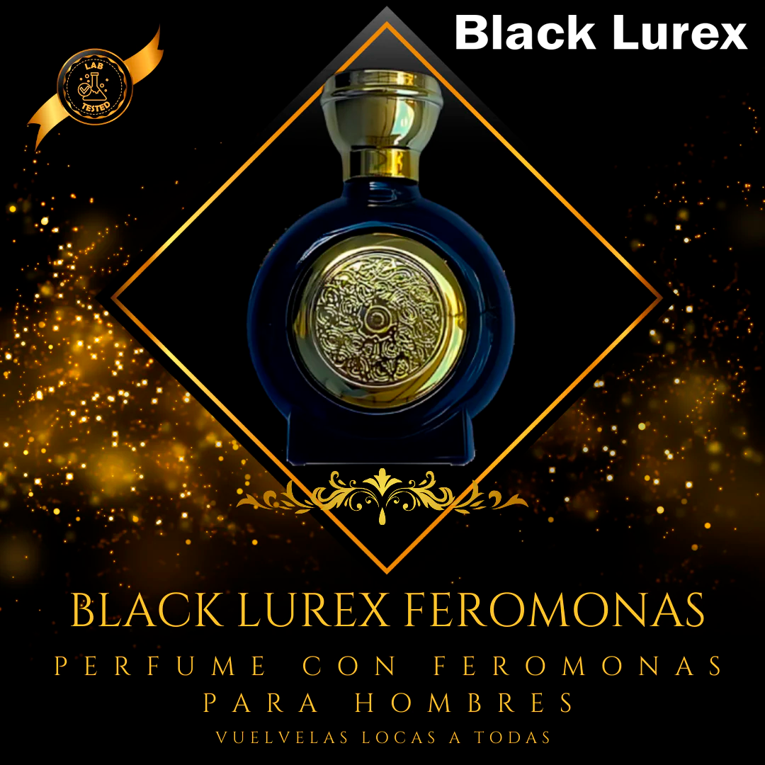 PERFUME BLACK LUREX™ FEROMONAS - Diseñado para atraer a las mujeres 😈🔥