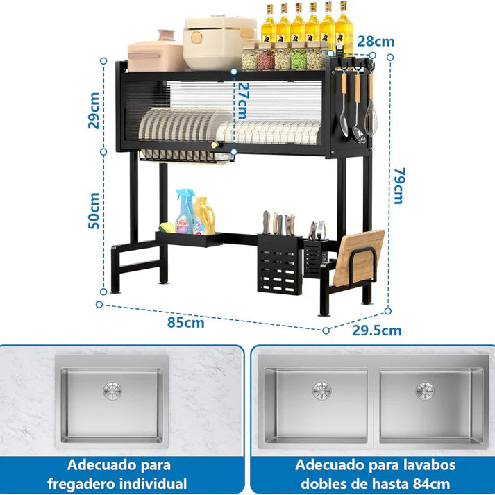 Escurridor De Platos con Cajón 65CM - ENVIO GRATIS