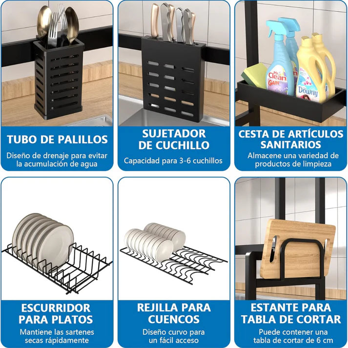 Escurridor De Platos con Cajón 65CM - ENVIO GRATIS