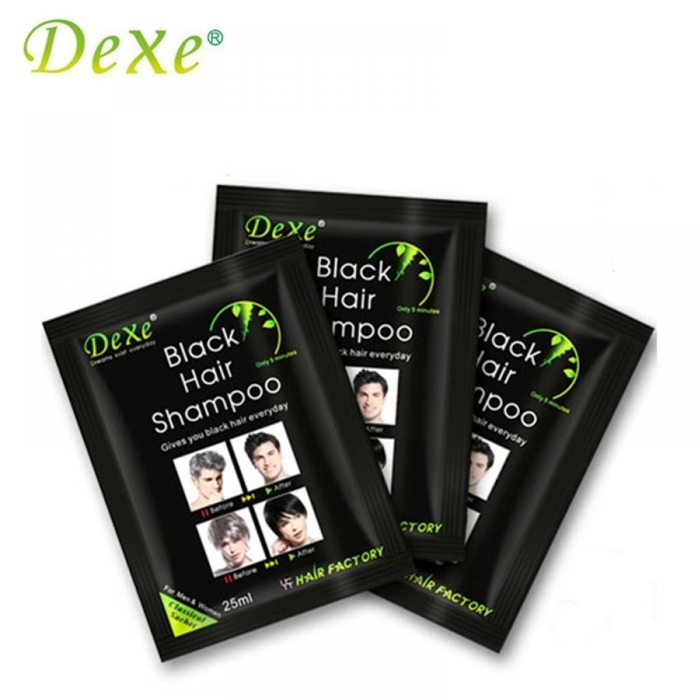 Shampoo Pinta canas Negro BLACK HAIR Caja /10 Sobres