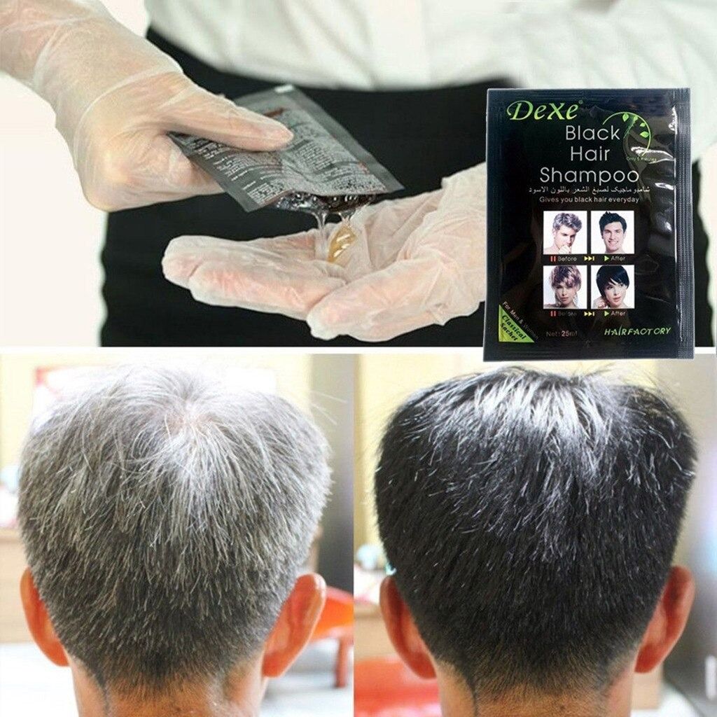 Shampoo Pinta canas Negro BLACK HAIR Caja /10 Sobres