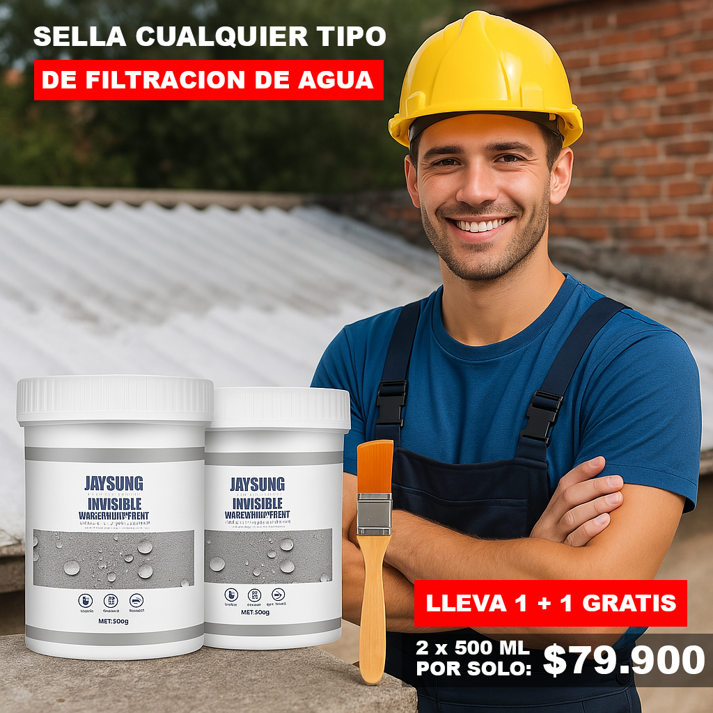 Sellador impermeabilizante invisible 2X1 Solo ( HOY! )