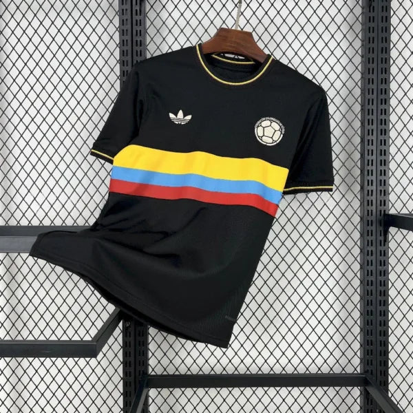 Camiseta Colombia Centenario 2025 Fan (Negra)