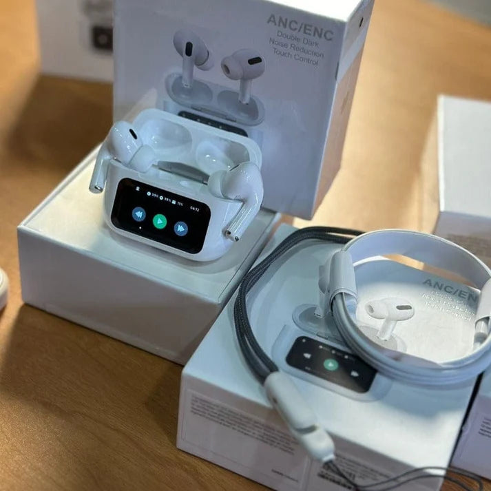 AIRPODS PRO SEGUNDA GENERACIÓN CON PANTALLA TACTIL ANC/ENC - ENVIO GRATIS