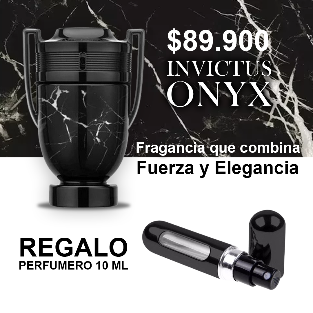 INVICTUS ONIX PACO RABANNE + PERFUMERO 🎁 + ENVIO GRATIS