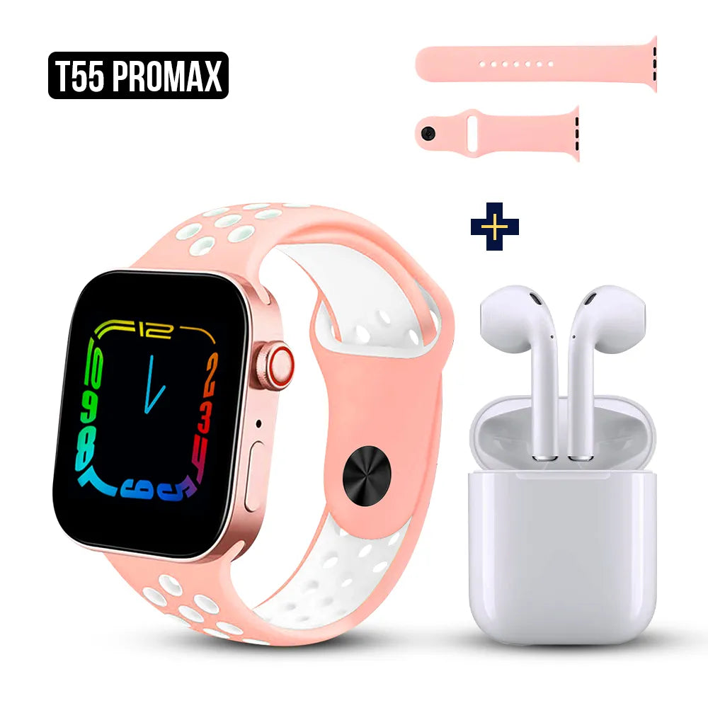 COMBO SMARTWATCH T55 PRO + AUDIFONOS PROMAX
