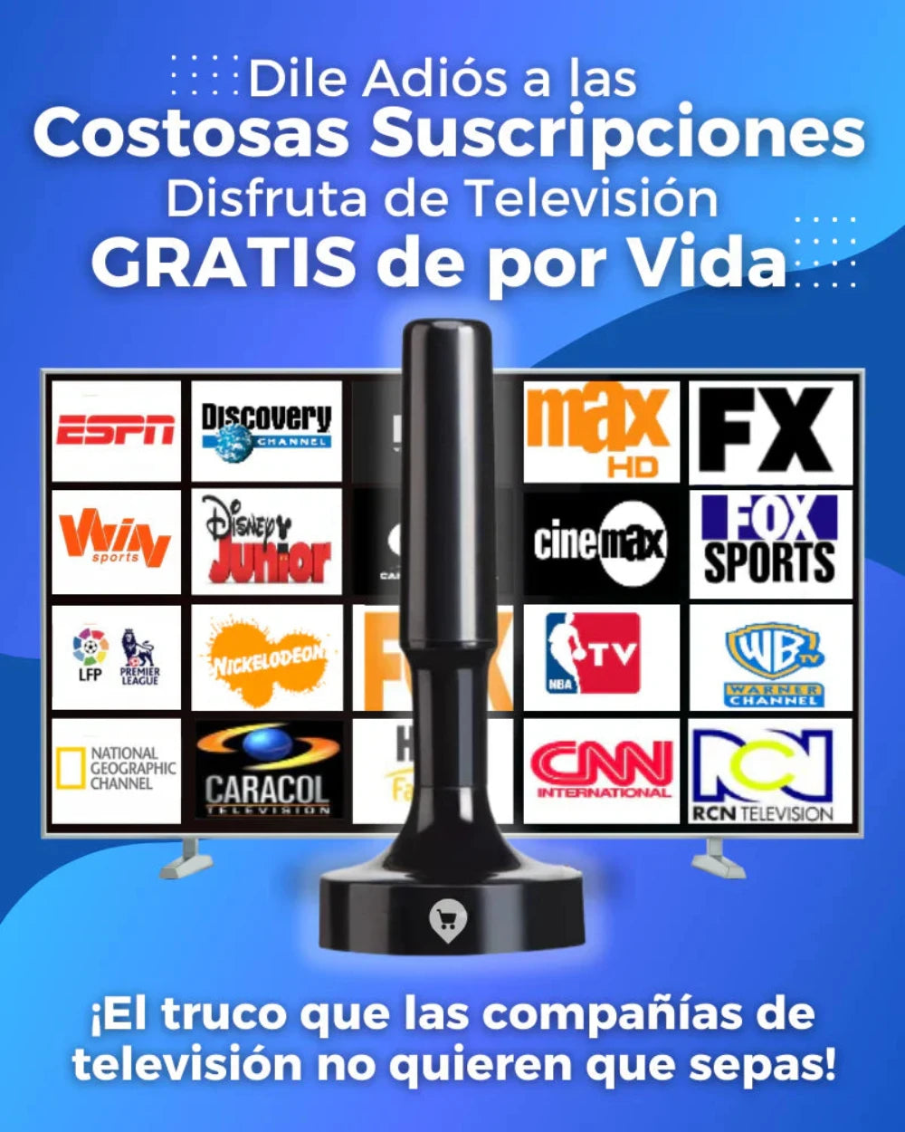 Antena TDT 3O Decibeles™ - Canales de Televisión en Alta Definición