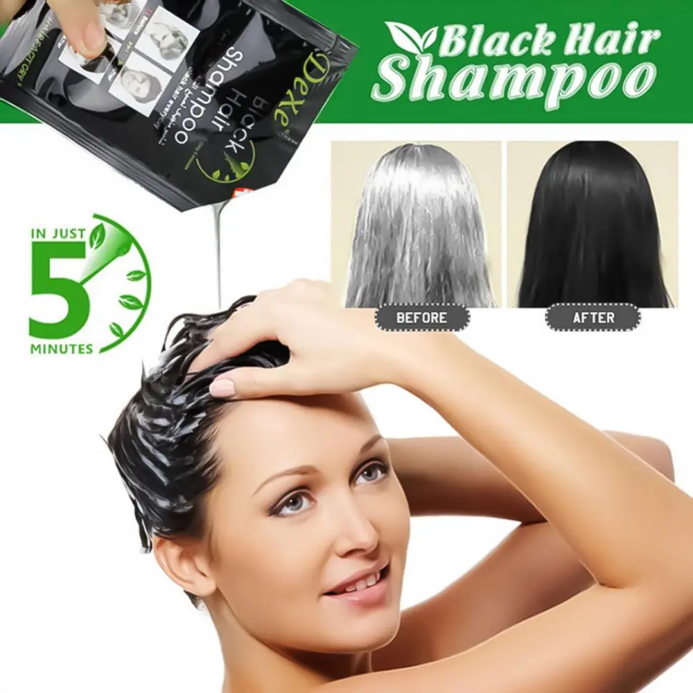 Shampoo Pinta canas Negro BLACK HAIR Caja /10 Sobres
