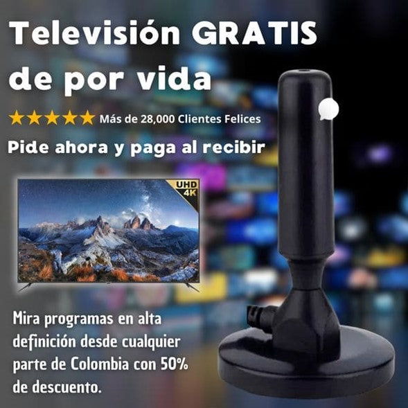 Antena TDT 3O Decibeles™ - Canales de Televisión en Alta Definición