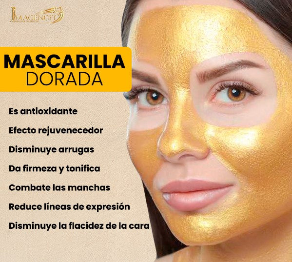 Mascarilla Facial de colágeno con Oro | GoldenGlow™ ✨