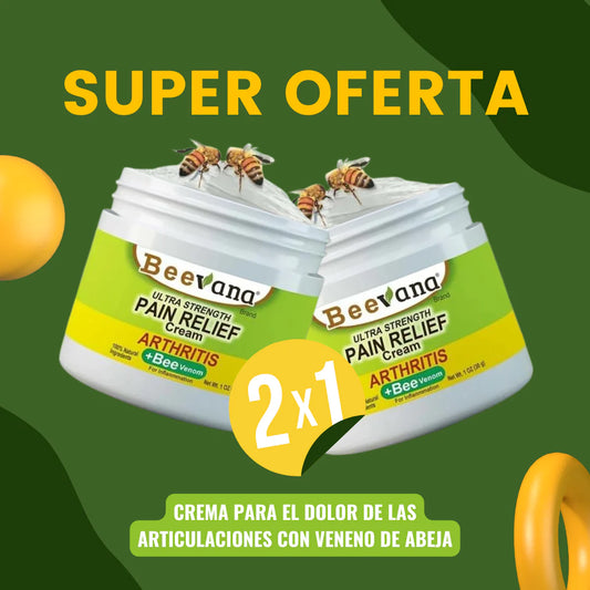Beevana® | Combo 2x1 - Crema para los dolores Articulares y Artritis
