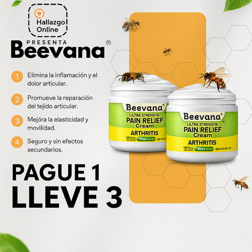 Crema Beevana® | Paga 1 Lleva 3 - Para los dolores Articulares y Artritis (ORIGINAL)