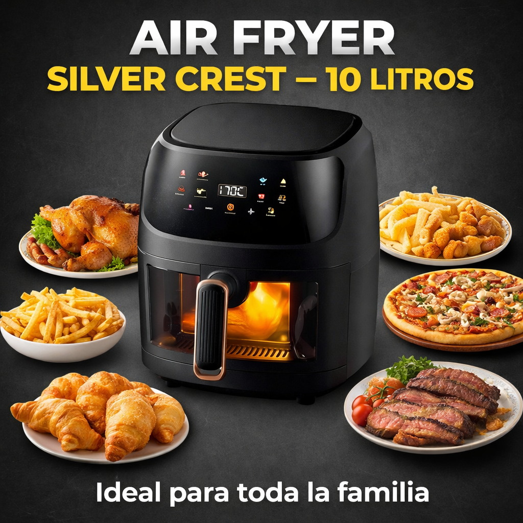 FREIDORA DE AIRE 10 LITROS SILVER CREST