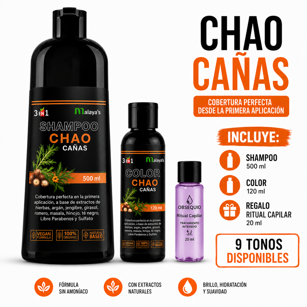 SHAMPOO CHAO CANAS + TRATAMIENTO (ORIGINAL)