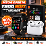 COMBO RELOJ INTELIGENTE T900 + AIRPODS PRO 2