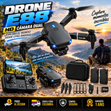 Drone E88 pro max plegable +2 baterias