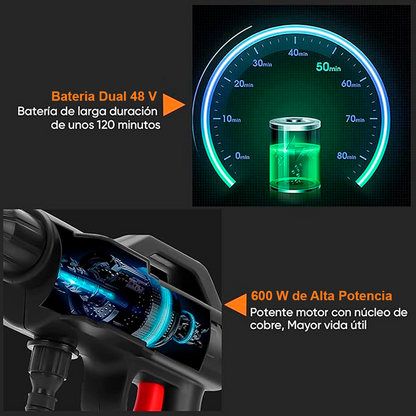 HIDROYET PORTATIL 600W - 2 BATERIAS + ACCESORIOS + ENVIO GRATIS