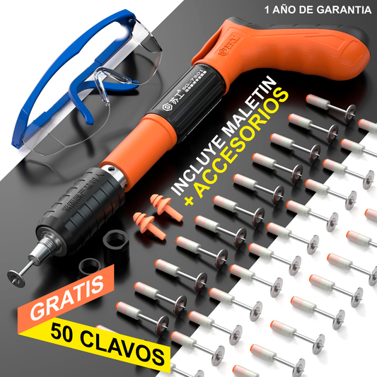 🔖 PISTOLA DE CLAVOS / REMACHES + 50 CLAVOS GRATIS🎁