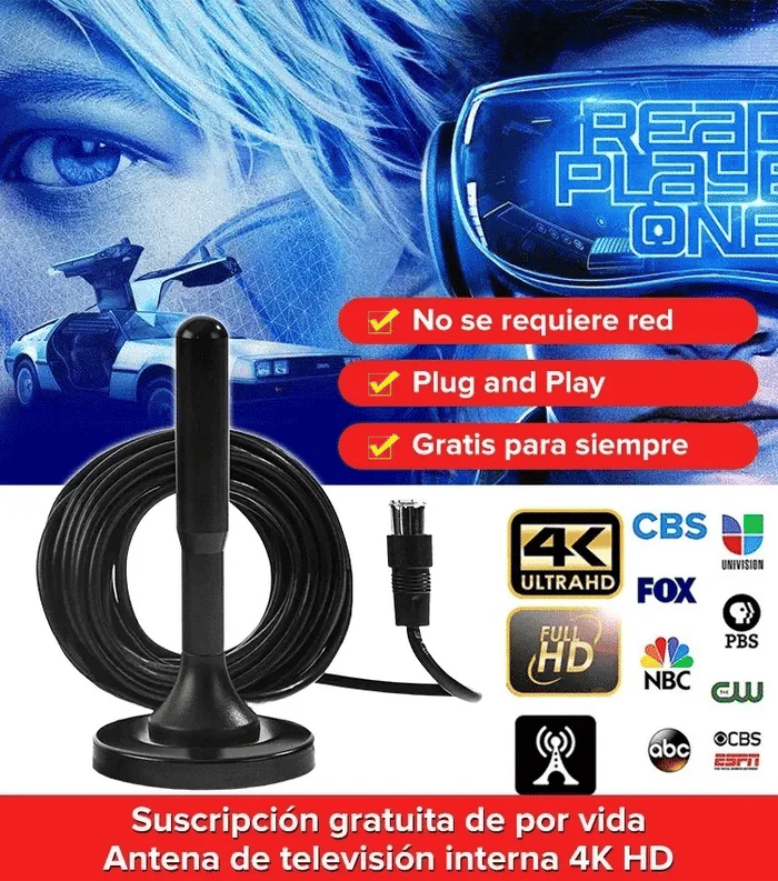 Antena TDT 3O Decibeles™ - Canales de Televisión en Alta Definición