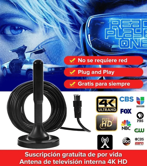 Antena TDT 3O Decibeles™ - Canales de Televisión en Alta Definición