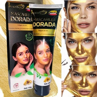 Mascarilla Facial de colágeno con Oro | GoldenGlow™ ✨