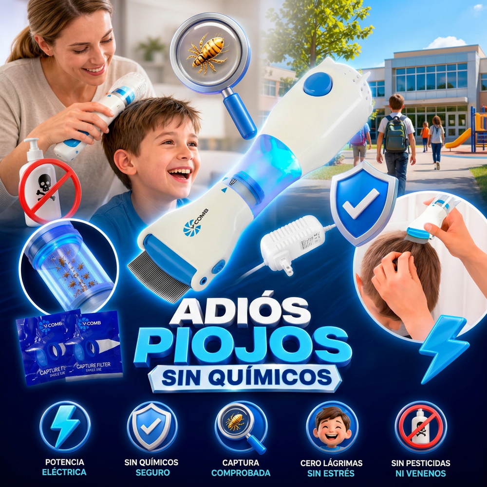 Aspirador eliminador de piojos