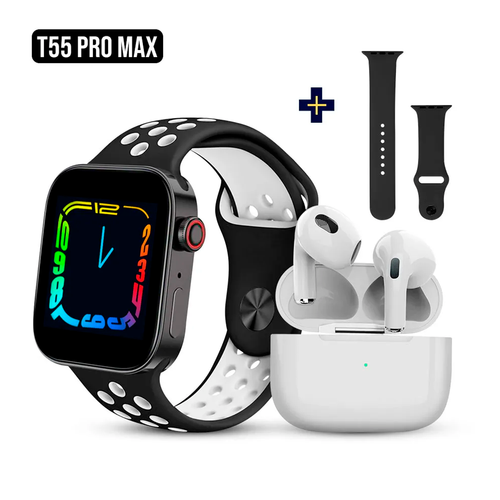 COMBO SMARTWATCH T55 PRO + AUDIFONOS PROMAX